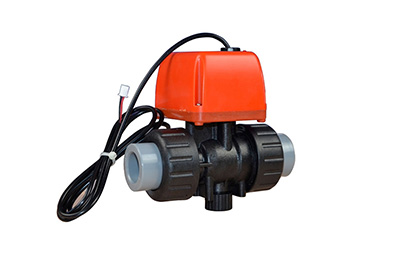 Plastic Two-Way Electric Ball Valves jointed by glue